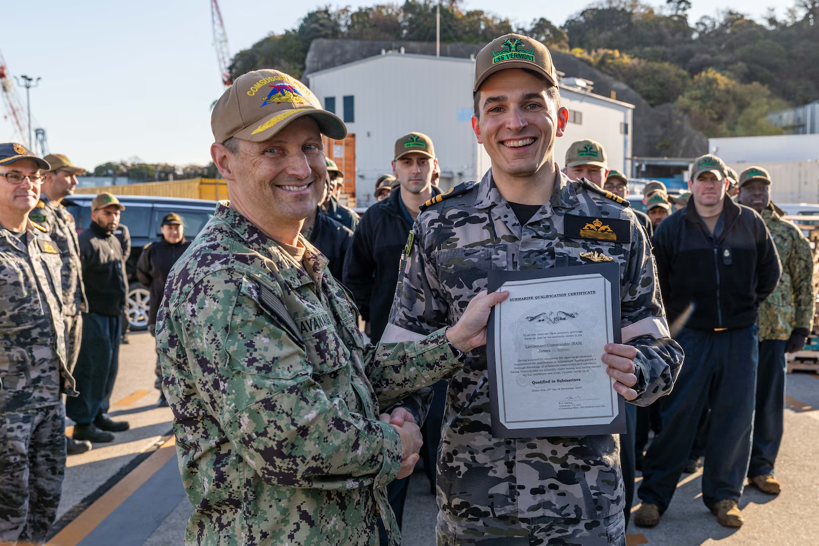 For First Time, Australian Submariner Earns US Dolphins